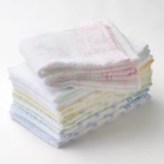 福袋 泉州 白・柄物フェイスタオル10枚セット(白×2枚・柄物×8枚)