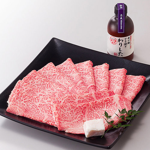 【高島屋オリジナル】国内産黒毛和牛 すき焼き用(わりした付)