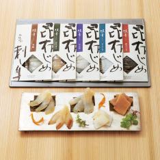 〈富山・かねみつ〉昆布じめ刺身「漁音」5種詰合せ