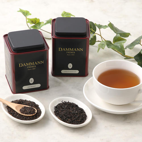 紅茶　4レッドフルーツ＆ストロングブレックファスト100g缶詰合せ