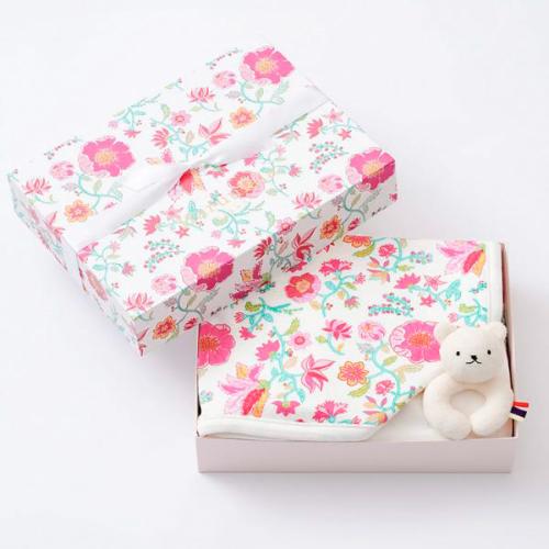 出産祝い2点セット（ブランケット・ラトル） カンタービレ