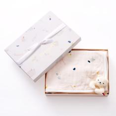 出産祝い2点セット（ブランケット・ラトル） プリズム