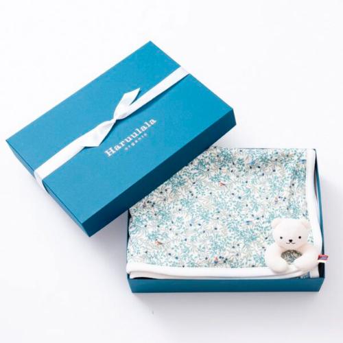 出産祝い2点セット（ブランケット・ラトル） Verde（ヴェルデ）