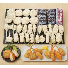 〈大阪・串重〉ヒレとんかつ&串揚げ8種・24本