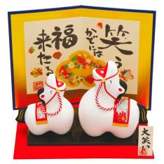 大笑い親子招福午 屏風付