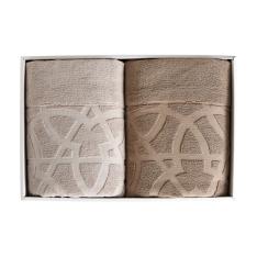 〈今治　クレシェンド〉潤いのタオル　ジオメトリック　タオルケットセット