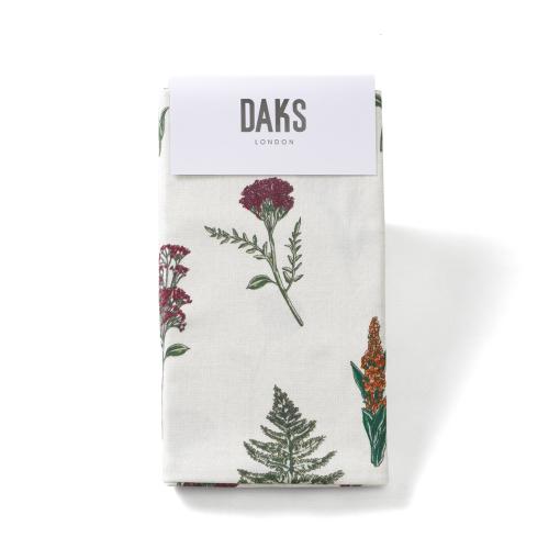 ピローケース　ブリティッシュワイルドフラワー（ベージュ・ブルー）M→L