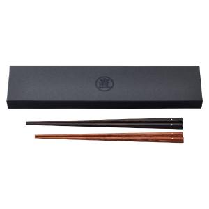 マルナオ MARUNAO特上 百年 八角箸 黒檀 専用ケース付き 夫婦セット 特上百年八角箸 ｜ マルナオ