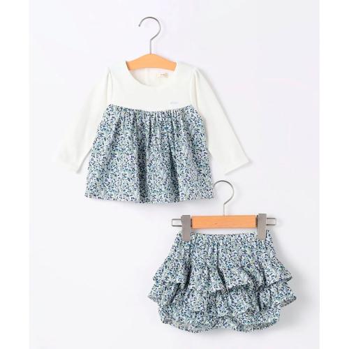 フラワーフリル セットロンパース 70→80cm