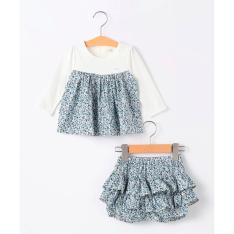 フラワーフリル セットロンパース 70→80cm