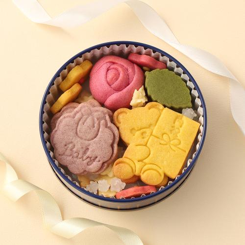お花とくまさんのクッキーボックス