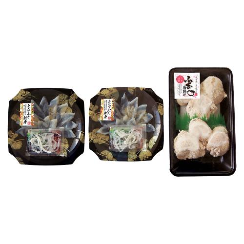 〈山口県・ヤマモ水産〉とらふぐ刺身・まふぐ唐揚げセット