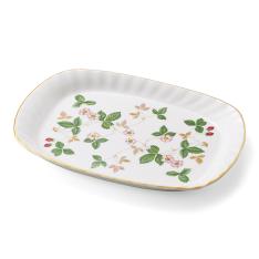 〈ウェッジウッド〉ワイルド ストロベリー スパイラルトレイ