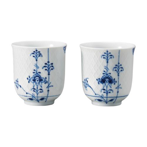 〈ロイヤル コペンハーゲン〉ブルーパルメッテ カップペア