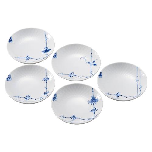 〈ロイヤル コペンハーゲン〉ブルーパルメッテ プレート5柄セット