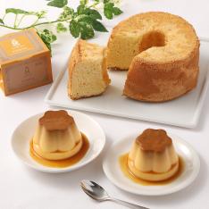 たまごシンフォニー(中)とキャラメルカスタードプリンギフトセット