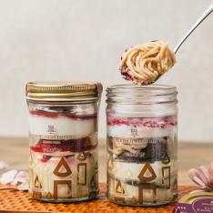 ガトー・パルフェ〈ショートケーキ×カシスモンブラン〉