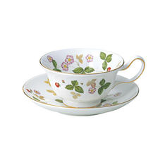 ワイルド ストロベリー　ティーカップ＆ソーサー（ピオニー）