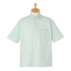 【オンライン限定】メンズ半袖ポロシャツ グリーンS→2L