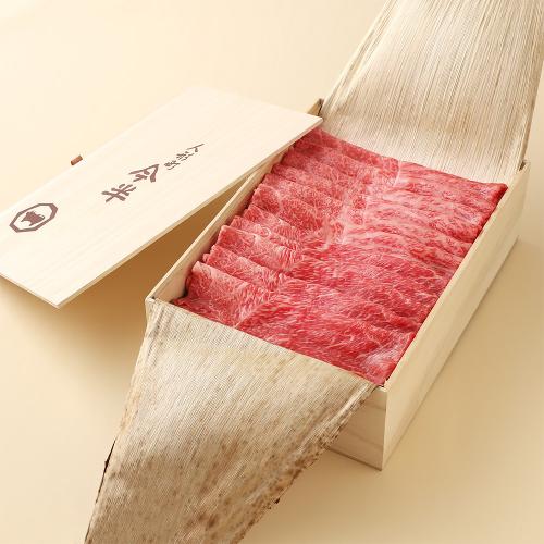 【母の日】国内産黒毛和牛しゃぶしゃぶ用（母の日掛け紙付）