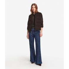 ケーブル入り カシミヤ ダウンベスト