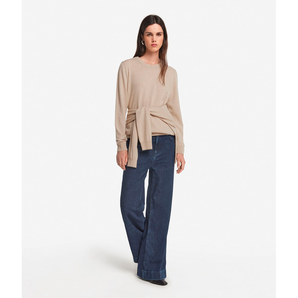 ウルトラソフトカシミヤ ロングスリーブ クルーネックセーター