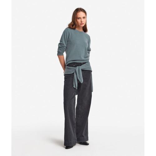 ウルトラソフトカシミヤ ロングスリーブ クルーネックセーター