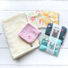 福袋 スリムバスタオル、ハンカチ、ふきん、エコバッグ