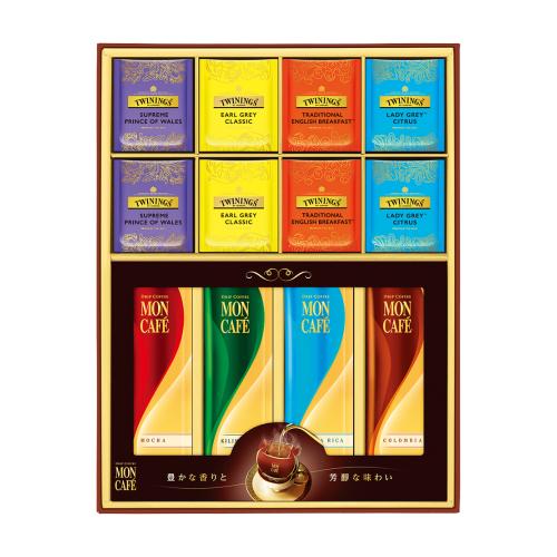 〈モンカフェ&トワイニング〉ドリップコーヒー&ティーバッグ詰合せ