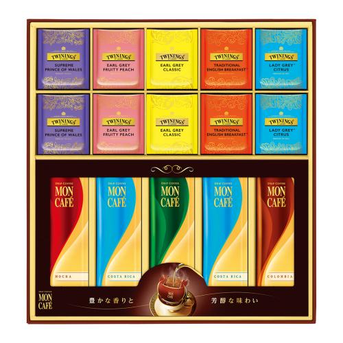 〈モンカフェ&トワイニング〉ドリップコーヒー&ティーバッグ詰合せ
