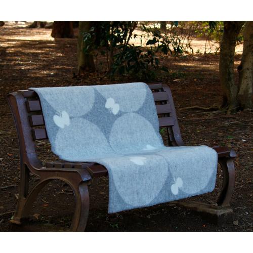 ウールハーフブランケット PERHONEN ライトグレー