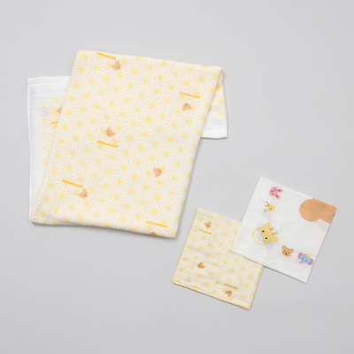 専用♥みかん⭐極やわ♥やわやわガーゼ×マイクロ♥中バスタオル⭐ ふわふわガーゼドット スモールバスタオル（8824B566）-ウチノ