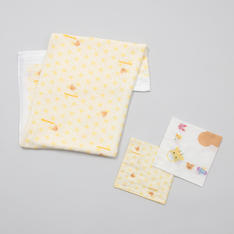 バスタオルガーゼハンカチセット　麻の葉