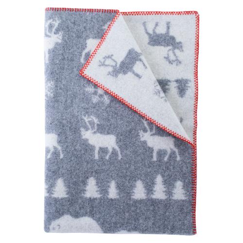 ウールハーフブランケット ワイルダネス グレー