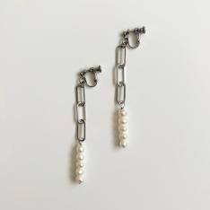淡水パール×サージカルステンレス イヤリング