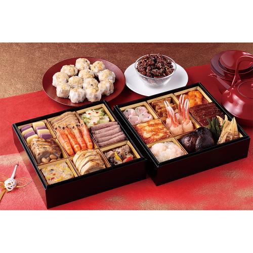 中華二段重 シウマイ2種・クルミの飴炊き付(E991)349917