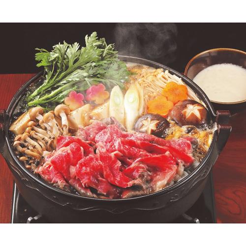 黒毛和牛のとろろすきセット(うどん付)【2人前】(OK928)389285