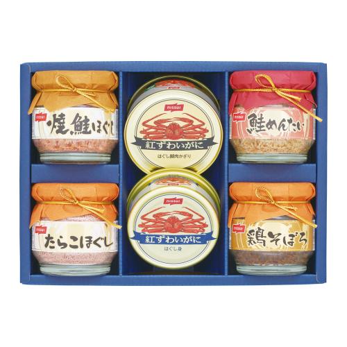 〈ニッスイ〉紅ずわいがに缶詰・瓶詰詰合せ