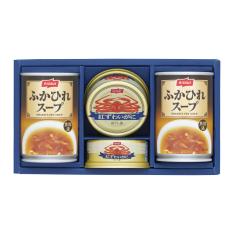 〈ニッスイ〉ふかひれスープ・紅ずわいがに缶詰詰合せ