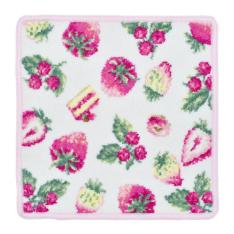 シェニール織 ストロベリーハンカチ