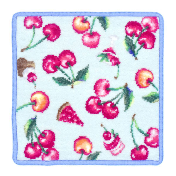 シェニール織 チェリーハンカチ