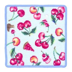 シェニール織 チェリーハンカチ