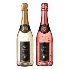 【クリスマス】金箔入りフェリスタス・スパークリングワイン白&ロゼ2本セット