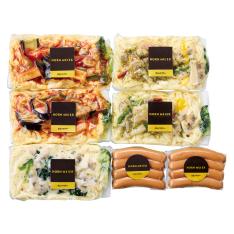 〈ホルンマイヤー〉海鮮パスタとウインナーセット