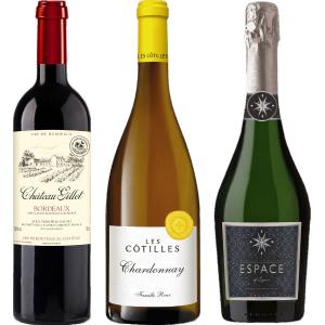 ブルゴーニュ・ボルドー産紅白ワインセット（ギフトボックス付き