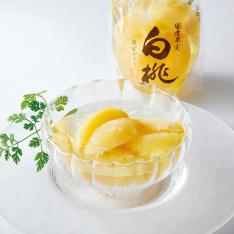 〈サンヨー堂〉国産白桃ゼリー