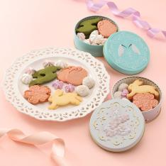 【ホワイトデー】桜とうさぎ＆朱鷺缶