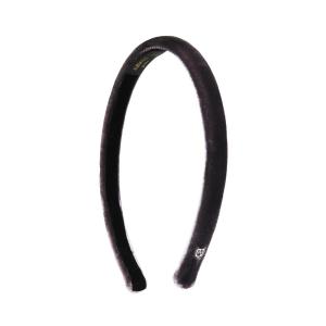 ALEXANDRE DE PARIS カチューシャ 黒サテン0.6cm カチューシャ