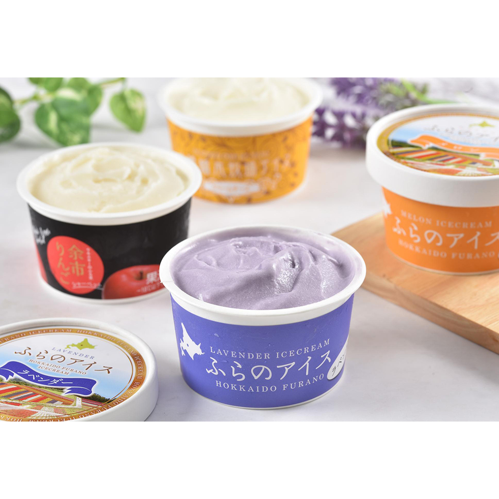 十勝橋本牧場アイス＆ふらのアイス＆余市シャーベット