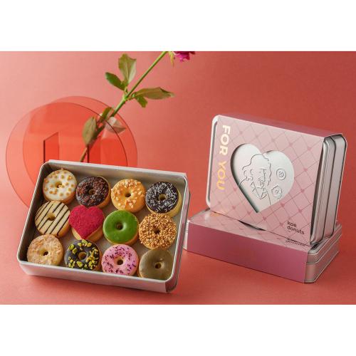 【バレンタインデー】koe donutsクッキー缶＜バレンタイン＞